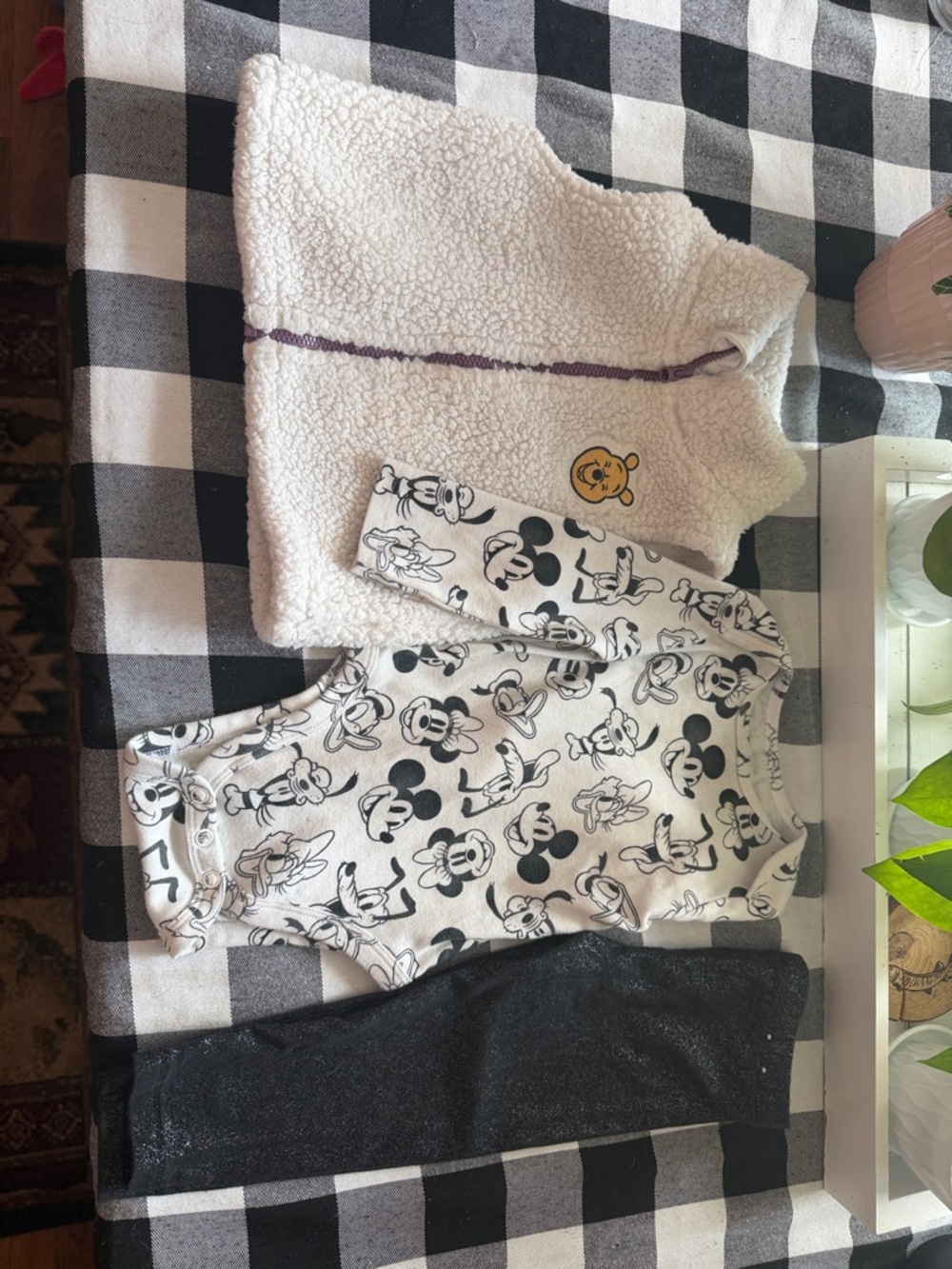 Toddler 3-Piece Disney Mickey Set - Cream & Black